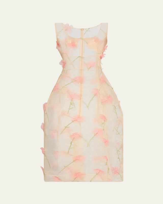 Balconette Bust Sheer Midi Dress